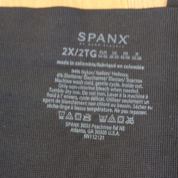 Spanx Look At Me Now Seamless Leggings  Black Plus Size 2X - Picture 3 of 5